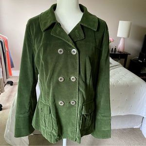 Talbots green jacket, size 10